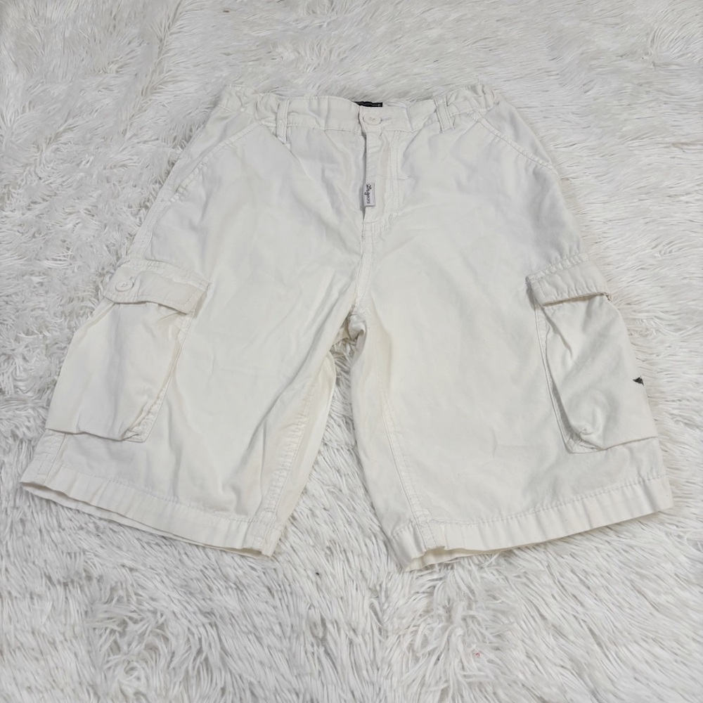Lrg‎ White Cargo Shorts adjustable waist